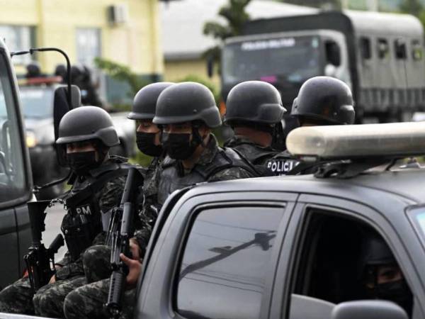 Imagen referencial de archivo de la Policía Militar de Honduras.
