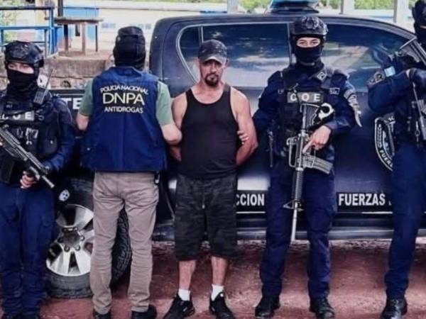 <b>Zacarías Antonio Antúnez Padilla siendo capturado por agentes policiales en Francisco Morazán. </b>