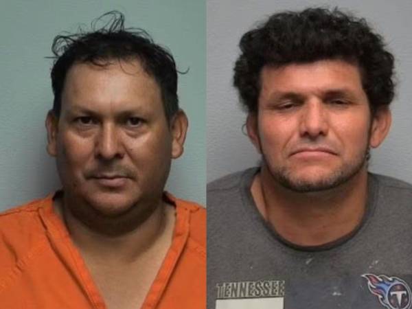 Fotografías de los hondureños detenidos en Graves, Kentucky, Estados Unidos.
