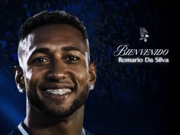 Imagen oficial del anuncio del fichaje del brasileño Romario da Silva, quien se convierte en el tercer refuerzo del Motagua.