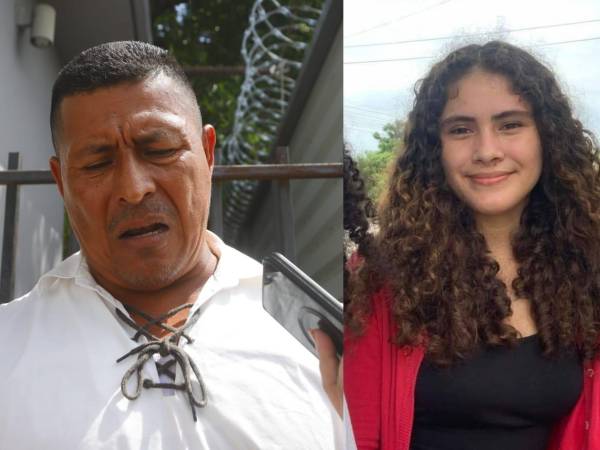 Noé Pérez, padre de Yorleni Alas, llegó este miércoles a la morgue sampedrana y entre lÜgrimas dijo sentir paz de haber hallado a su hija ante semanas de angustiosa espera.