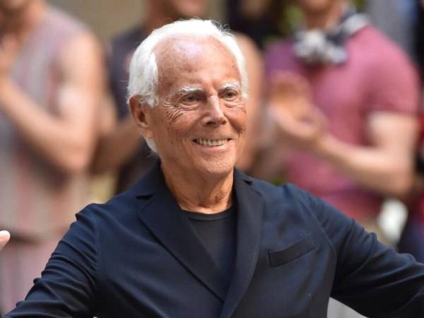 El famoso diseñador Giorgio Armani.