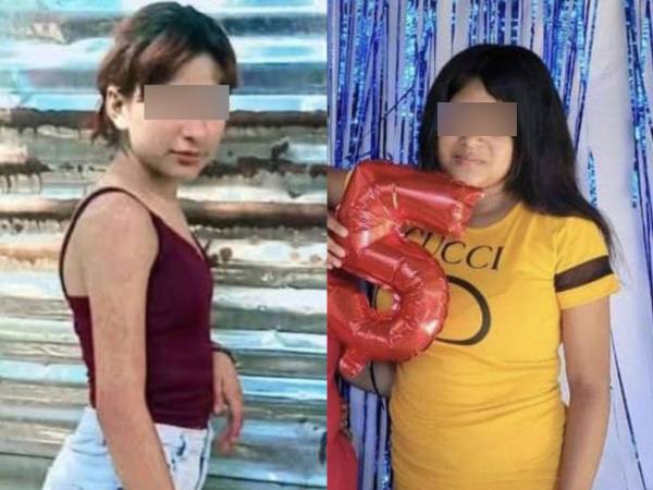 Fotos de Maryuri y Suany, las dos menores que aparecieron esta semana en San Pedro Sula.