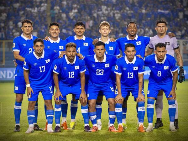 Jugadores de la Selección de El Salvador.