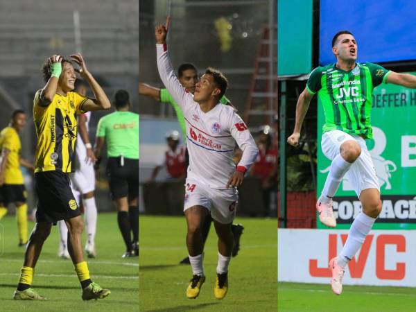 Jugadores del Olimpia, Marathó y Real España.