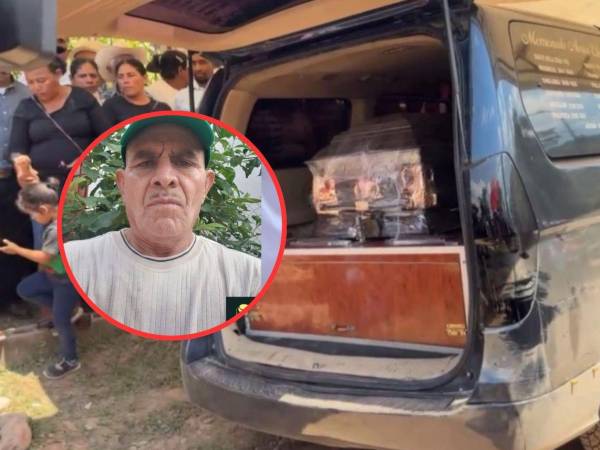 Vista del cortejo fúnebre del pastor Óscar Núñez.