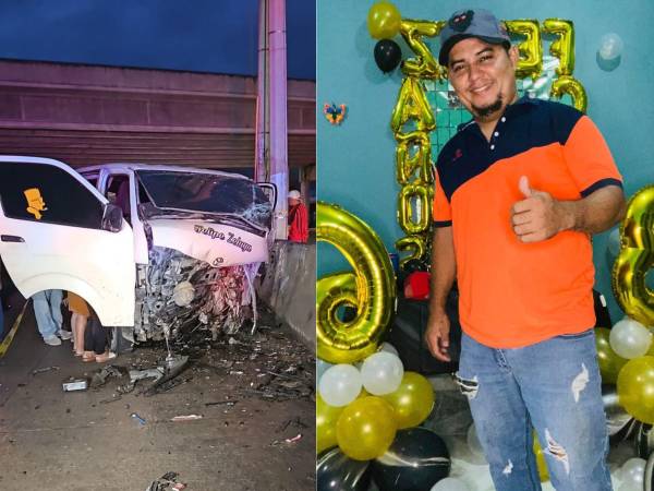 El accidente cobró la vida de un conductor identificado como Omar.