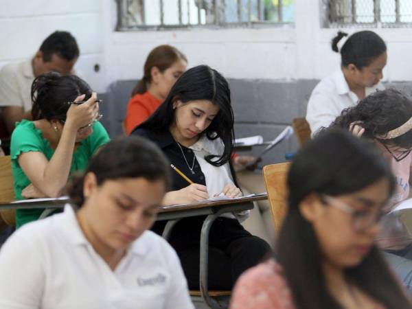 Docentes en un concurso realizado en Tegucigalpa en una fotografía de archivo.