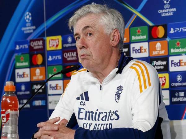 Ancelotti en conferencia de prensa previo al juego ante el Arsenal en Champions.
