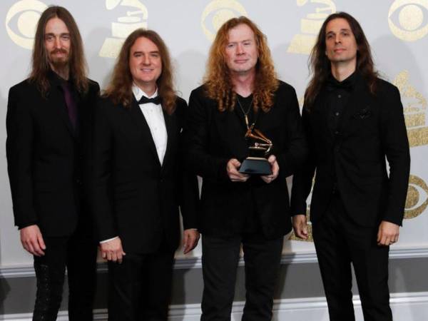 Foto de archivo de la banda Megadeth.