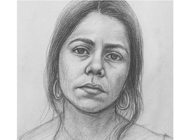 Retrato hablado de alias Yessica, quien según la DPI, forma parte de la banda delictiva Los Tres Chiflados.