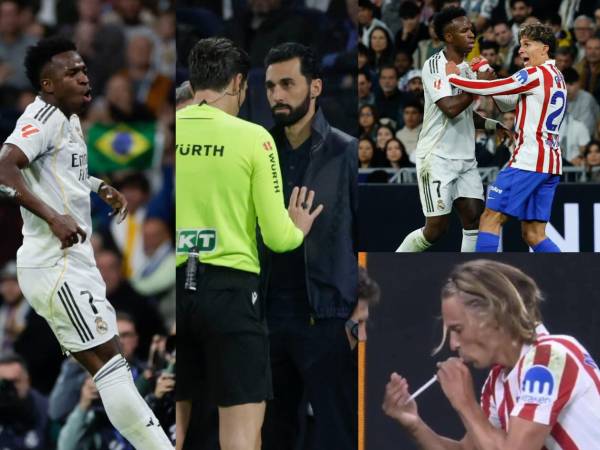 Las imágenes más curiosas que dejó un polémico derbi entre Real Madrid y Atlético de Madrid en el estadio Santiago Bernabéu.