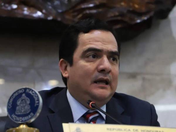 Mario Pérez, actual diputado de la bancada del Partido Nacional, en una sesión legislativa en enero de 2026.