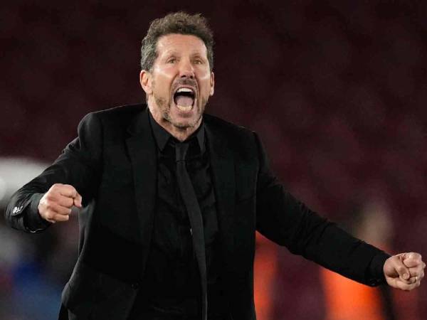 Simeone durante el partido ante el Barcelona en la vuelta de las semifinales de la Copa del Rey.