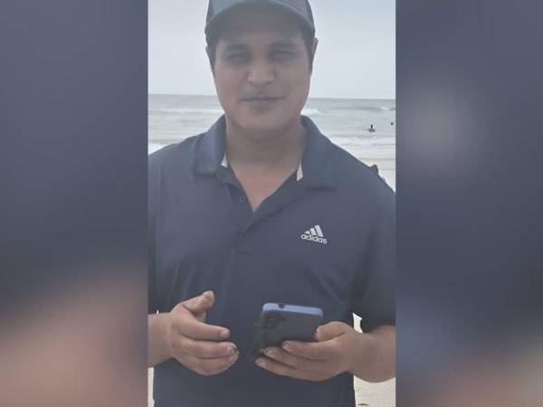 Fotografía en vida de Melvin Cálix, quien falleció en Estados Unidos, país al que había emigrado en busca de mejores oportunidades de vida.