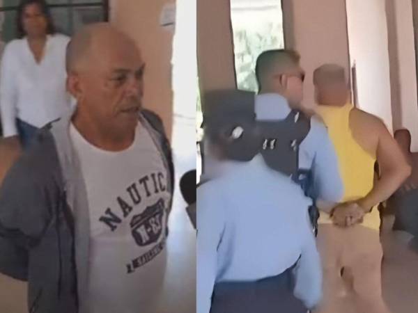 José Heriberto Montenegro Matamoros, el hombre que mató a un sujeto, que previamente había participado en un atentado contra sus dos hijas y uno de sus yernos, llegó la mañana de este miércoles a los juzgados de Choluteca a la audiencia de imputado.