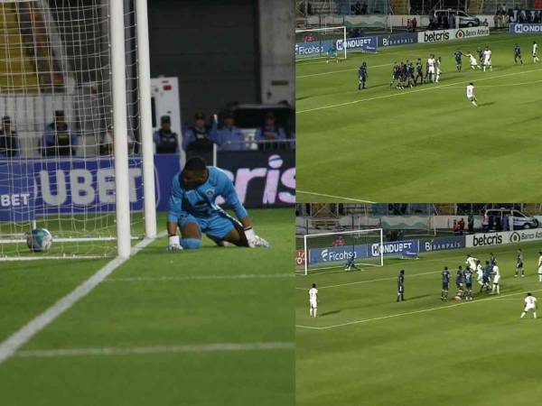 Luis Ortíz no pudo contener el balón y terminó dándole el 0-1 al Olimpia.