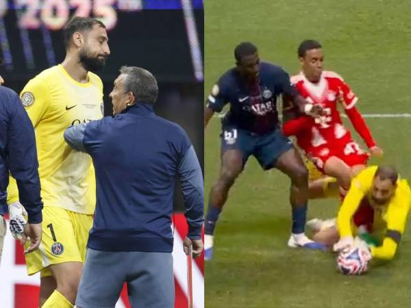 Donnarumma se mostró muy afectado tras la lesión de Jamal Musiala.