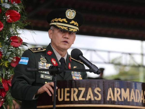 Roosevelt Hernández, titular del Estado Mayor Conjunto de las Fuerzas Armadas de Honduras.