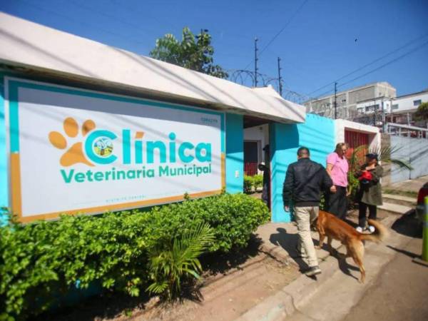 Foto de la fachada principal de la Clínica Veterinaria Municipal de Tegucigalpa.