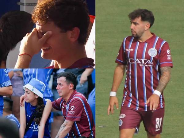 Las dolorosas imágenes del descenso de Godoy Cruz de Agustín Auzmendi a la segunda división del fútbol de Argentina. El exgoleador de Motagua sufrió lo peor para un futbolista y todos terminaron llorando.