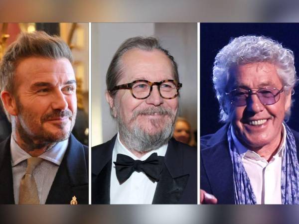 El ex capitán de la selección inglesa de fútbol, David Beckham; el actor Gary Oldman; y Roger Daltrey, cantante de The Who han sido nombrados Caballero del Imperio Británico.