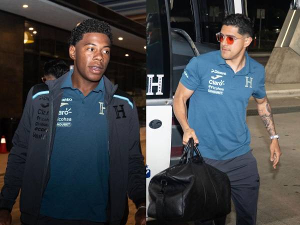 Luis Palma y Dereck Moncada encabezan la delegación de la Selección de Honduras que viajó a Estados Unidos.