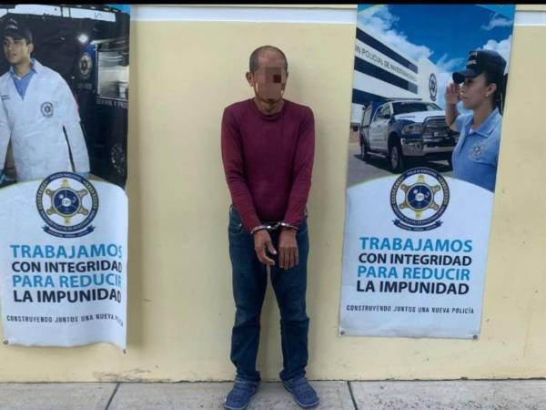 El capturado es un hombre de 65 años de edad, originario del municipio de La Iguala, Lempira.