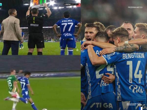 Luis Palma ingresó en el minuto 67 del encuentro ante el Lechia Gdansk en Polonia.