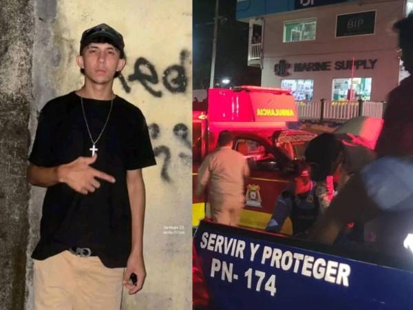 En la composición fotográfica, Jeison Mejía aparece a la izquierda. A la derecha, una patrulla llega con Alsen Holland al Hospital Satuyé.
