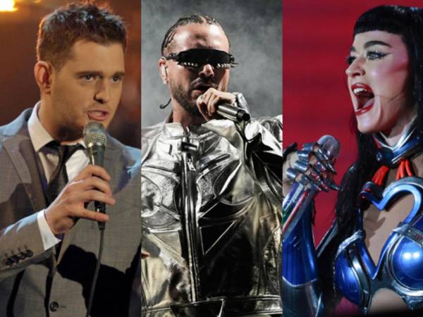 Michael Bublé, JBalvin y Katy Perry