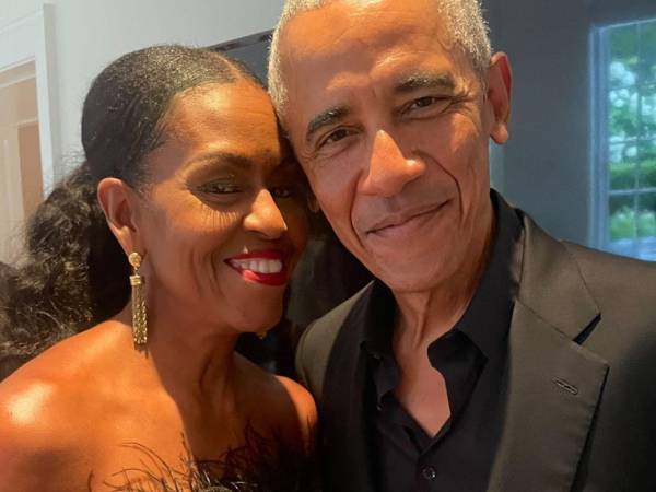 La ex primera dama estadounidense Michelle Obama y el exmandatario demócrata Barack Obama.