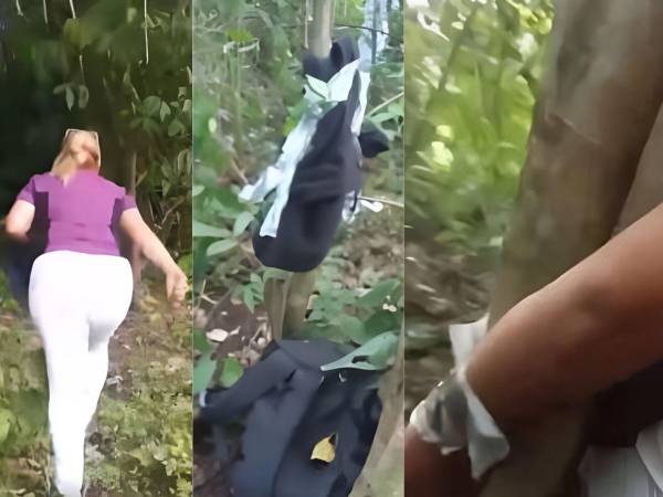 Capturas de pantalla del video subido por una de las víctimas del asalto.