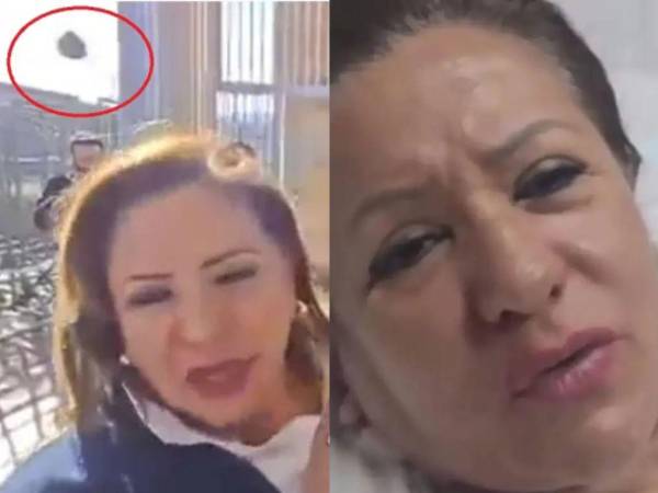 Momento cuando lanzan un artefacto explosivo contra Gladis Aurora López, diputada nacionalista de Honduras.