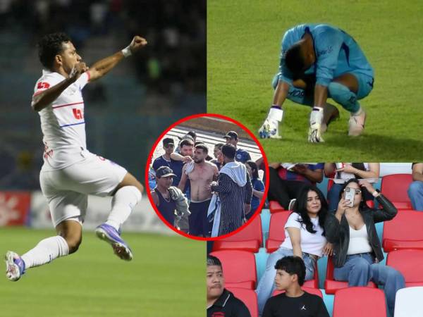 Las imágenes del caliente Clásico que ganó Olimpia (0-1) al Motagua que se manchó con el enfrentamiento entre las barras previo al inicio del partido en las afueras del estadio Nacional Chelato Uclés, dejando aficionados heridos.