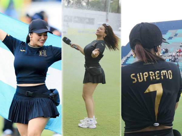 La presentadora hondureña Milagro Flores no se podía perder el juego de tiktokers de Honduras vs El Salvador y sorprendió con su apoyo a Supremo. Dedicó unas bonitas palabras, muy emocionada.