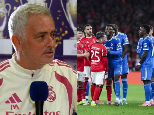 Mourinho era el entrenador del Benfica en la polémica entre Vinicius y Prestianni.