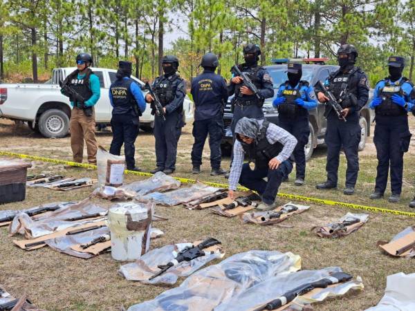 La Dirección Nacional Policial Antidrogas (DNPA) y equipos de Fuerzas Especiales de la Secretaría de Seguridad destruyeron este jueves un poderoso arsenal de armas decomisadas.
