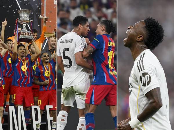 Las imágenes que nos dejó el partidazo de la final de la Supercopa de España que ganó el Barcelona 3-2 al Real Madrid en Yeda, Arabia Saudita, con un gran Raphinha.