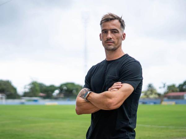 Álvaro Klusener, delantero argentino del Platense en la Liga de Ascenso de Honduras.