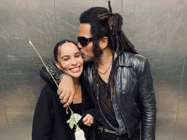 Lenny y Zoe Kravitz en una imagen del Instagram del artista.