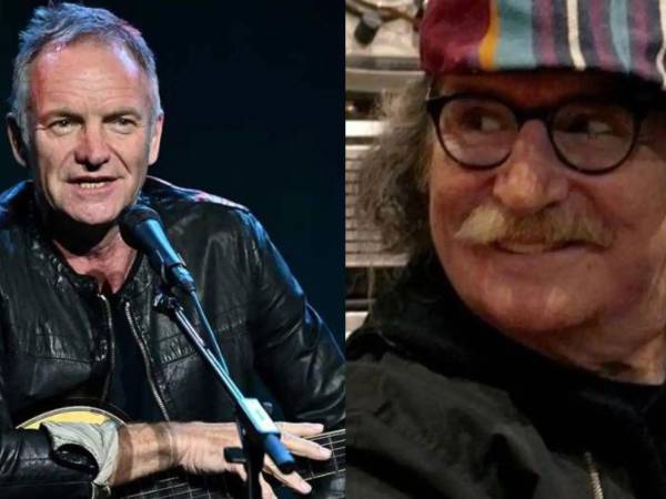 El músico argentino (derecha) se declaró gran admirador del sonido y la manera de componer de Sting: Me emocionó escucharlo en mi canción”.