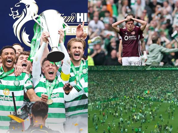 El Celtic le arrebató el título de la Liga de Escocia al Hearts en los últimos minutos.