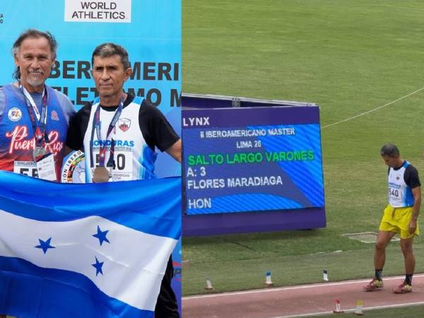 Leonel Flores ganó la primera medalla de oro para Honduras en Salto Largo.