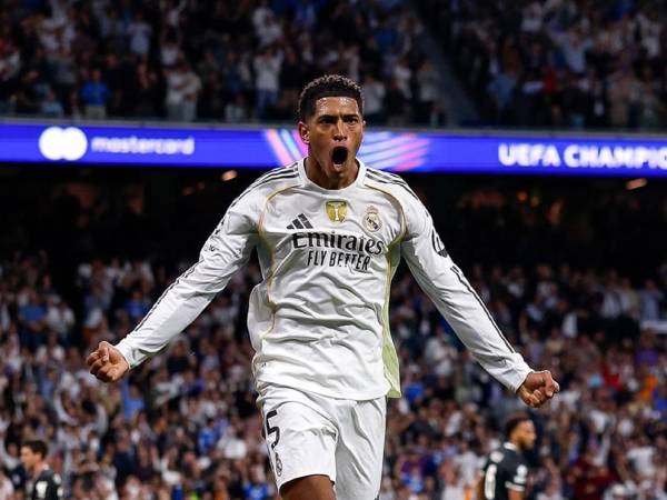 Jude Bellingham, eufórico celebrando su gol contra la Juventus.
