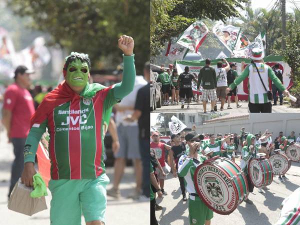Marathón y Olimpia se prepararon para disputar un clásico más y en la previa se vivió un gran ambiente.