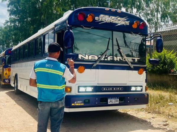 Como parte de las medidas, el personal del IHTT realizará inspecciones a unidades de transporte público.