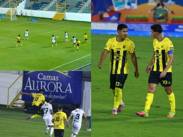 Aceituno se destapó con doblete en el primer tiempo del juego entre Platense y Real España.
