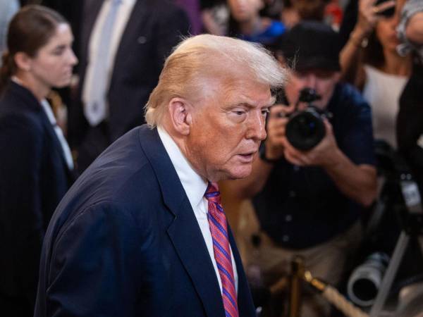 Imagen del 18 de julio de 2025 del presidente de los Estados Unidos, Donald Trump.