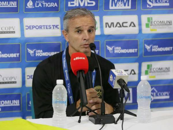 Pablo Lavallén habló en conferencia de prensa luego del triunfo de Marathón contra Potros del Olancho FC.